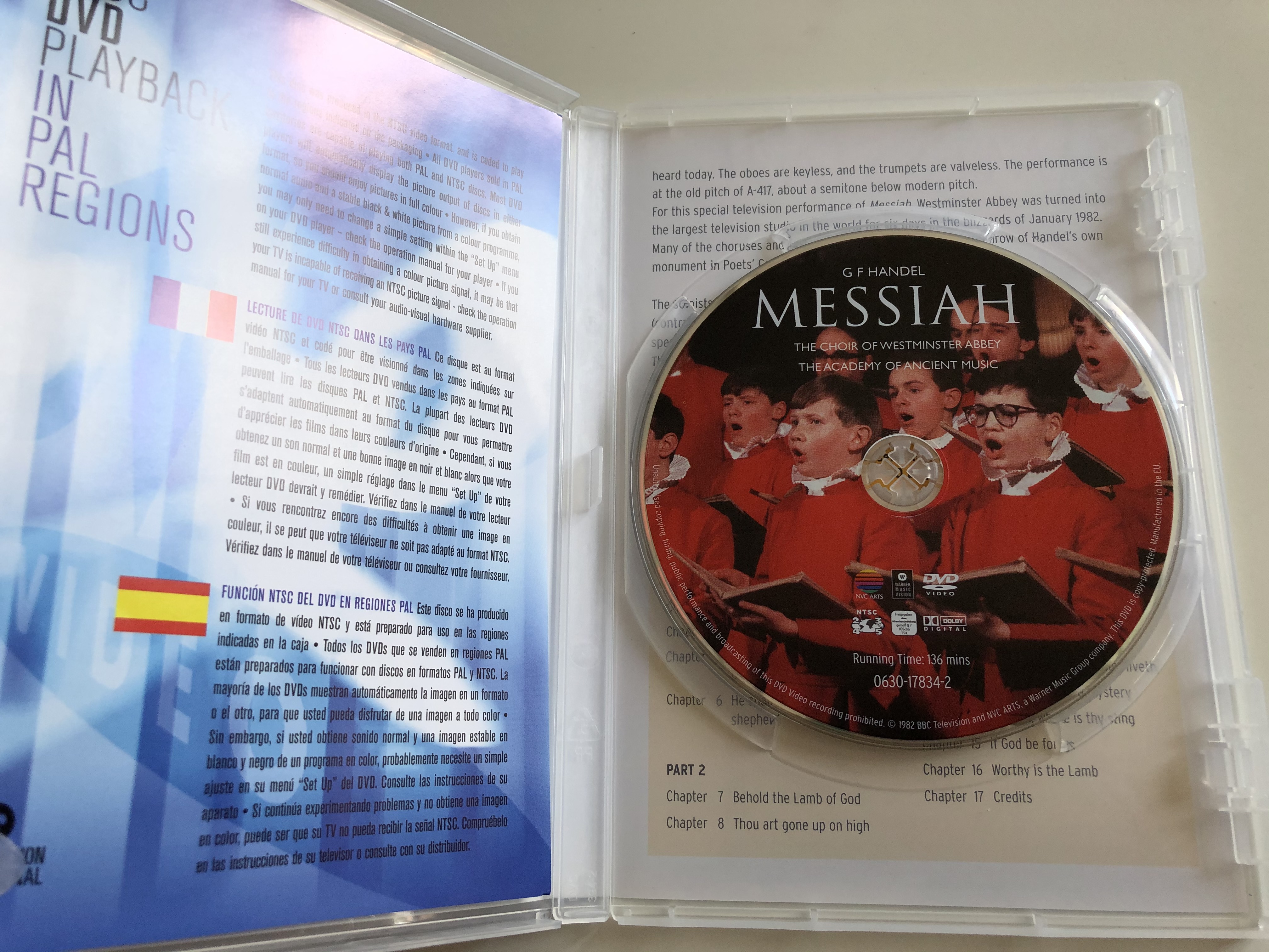 G. F. Handel - Messiah DVD - The Coir of Westminster Abbey 1